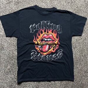 The Rolling Stones Black Cotton Tee
